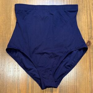 NWOT Anne Cole Women's Navy Tummy Control high waisted Swim Bottom Size Medium